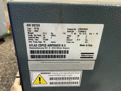 Used 2020 ATLAS COPCO FD50 Air Compressor Dryers Ohio US | HGR 24 #1287330