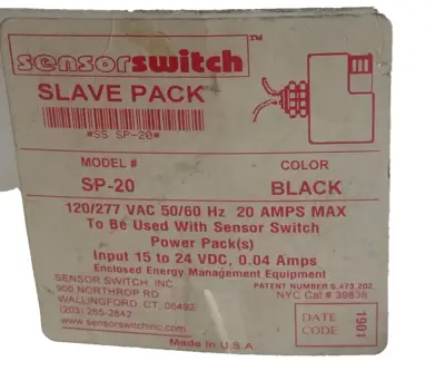 NEW SENSOR SWITCH SP-20 SLAVE POWER PACK SP20