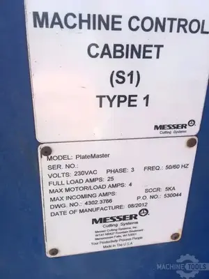 USED 2012 MESSER PLATEMASTER