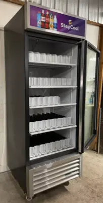 182-0008 True GDM-26-HC- TSL01 Single Glass Door Cooler
