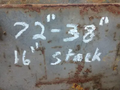 8000 LB X 38" TO 72" CRANE HUNG SHEET SUPPORT LIFTER: STOCK #13448