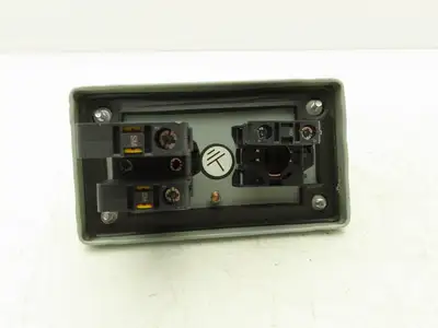 Hoffman E2PBGXM Allen Bradley Push Button Enclosure E-Stop With Reset Switch