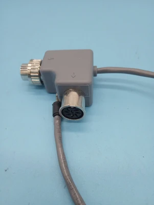 90 DEGREE ADAPTER 8 PIN  MALE TO 8 PIN FEMALE WITH   MIN1 RCA CABLE