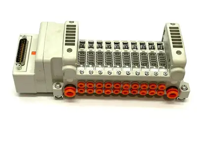 VV5QC11-10N3FD0-D0S | SMC  Pneumatic Manifold Base w/ D-Sub Connector - Used
