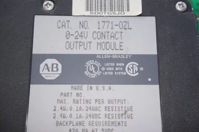 ALLEN BRADLEY 1771-OZL OUTPUT MODULE 1771OZL