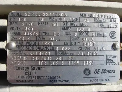 USED GENERAL ELECTRIC 5KS445SS1125D8