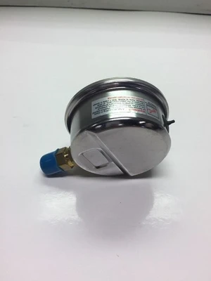 New! 2 1/2" Liquid FIlled Pressure Gauge 1/4NPT Brass Lower Warranty!