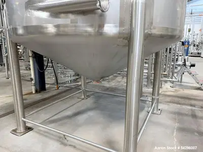 Used Feldmeier 2,500 Gallon Stainless Steel Tank – Cone Bottom Process Vessel wi