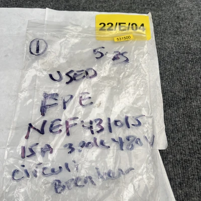 Used FPE ["NEF431015 NEF431015", "NEF431015"] Circuit Breakers California US | Davliegogo LLC #1707104