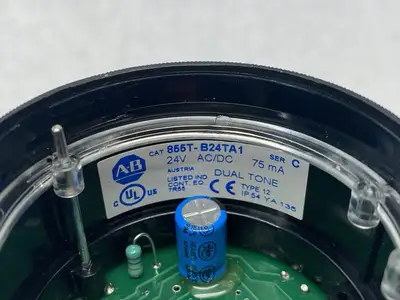 Used Allen-Bradley Ser. C 70mm Sound Module, Dual-Tone, 24V AC/DC Light Source Equipment Michigan US | Maverick Industrial Sales #1398020