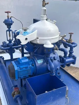 Alfa-Laval MAB 104B-14/24 oil purifier skid, SS.