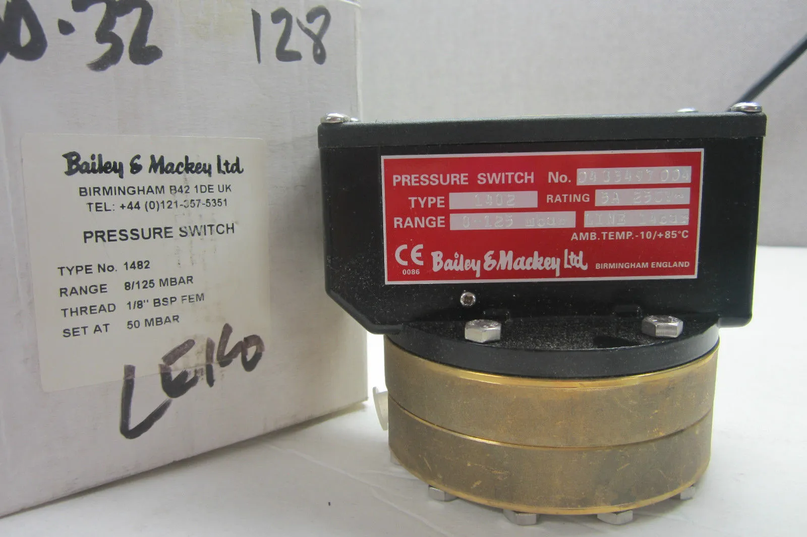 NEW BAILEY & MACKEY 1482 PRESSURE SWITCH