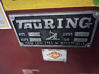 Used 1998 TAURING ALFA40H1 Angle Bending Rolls Illinois US | Machinery Marketing International #379035