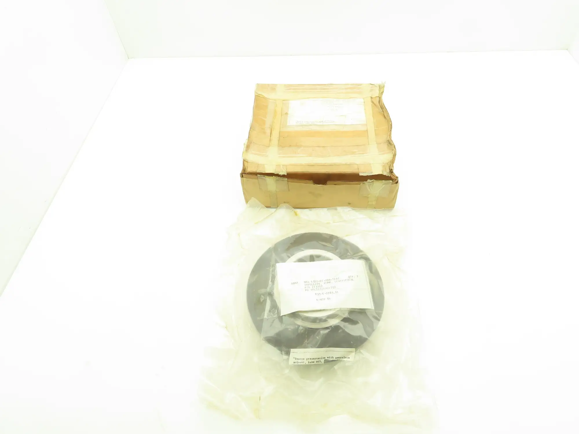 NSN 4320-01-080-7107 Centrifugal Pump Impeller 2-3/8" Bore 8"OD