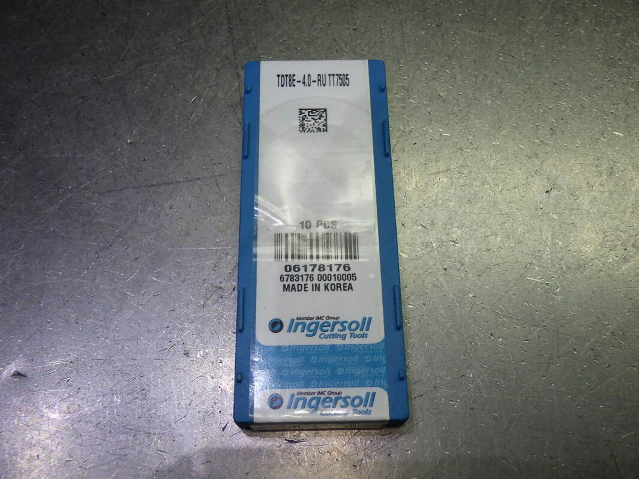 Ingersoll Carbide Grooving Inserts QTY10 TDT8E-4.0-RU TT7505 (LOC2368B)