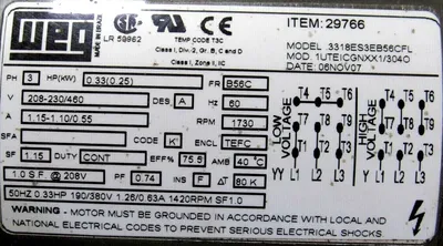 NEW FALK 06UCFN33100A7A ULTRAMITE REDUCER .25HP 208-230/460V 29766 6X6KKL1FDR