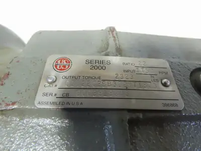 Browning 0cbn20202SB622MT1803 Inline Gear Motor 22:1 Ratio 208-230/460V 3Ph