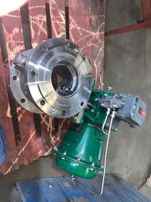Fisher 8" V150 Stainless Steel V-Ball Control Valve