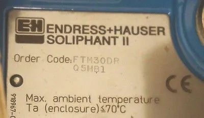 NEW ENDRESS+HAUSER FTM30DR-Q5HB1 SOLIPHANT II LEVEL SWITCH FTM30DRQ5HB1