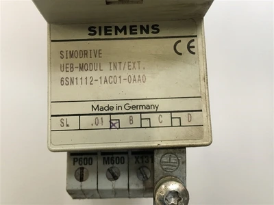 USED SIEMENS 6SN1112-1AC01-0AA0, PART OF THE SET-OEB-MODUL INT/