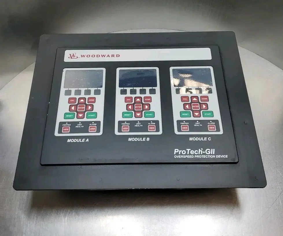 Used Woodward 8237-1600 ProTech-GII Panel Mount Turbine Controller Automation Control (HMI) South Carolina US | Palmetto Automation #1512132