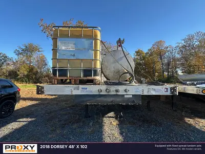 Used 2018 DORSEY 48' X 102 Flatbed Trailers Pennsylvania US | Proxy Equipment #1379038