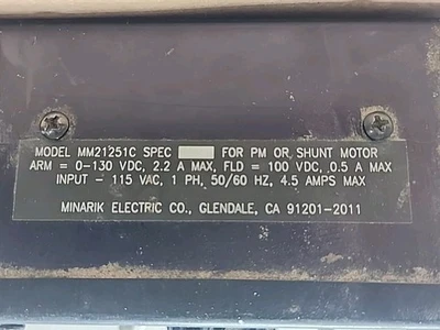 USED Minarik MM21251C