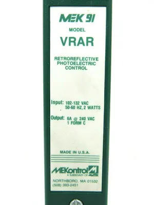 NEW MEKONTROL MEK-91 PHOTOELECTRIC SENSOR MEK-91-VRAR MEK91