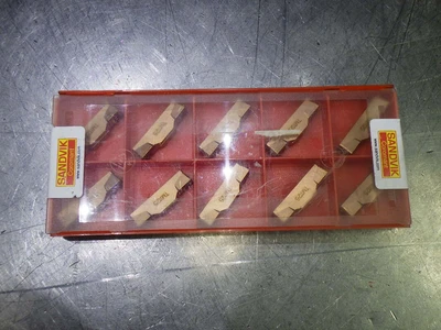 Sandvik Carbide Grooving Inserts QTY10 N123L2-0800-0008-TM 1125 (LOC3108C)