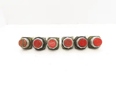 Allen Bradley 800T-B Series T Red Pushbutton 30mm Lot of 6