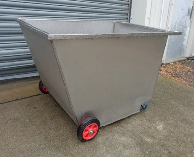 450L Open Top S/S Rectangular  Trolley Tank