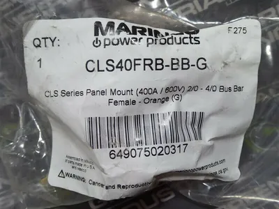 Marinco CLS40FRB-BB-G Panel Mount (400A / 600V) 2/0 - 4/0 Bus Bar Female New