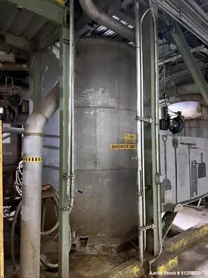 Used 7,500 Gallon Alloy Fabricators 316L Stainless Steel Vertical Storage Tank with Side Manway