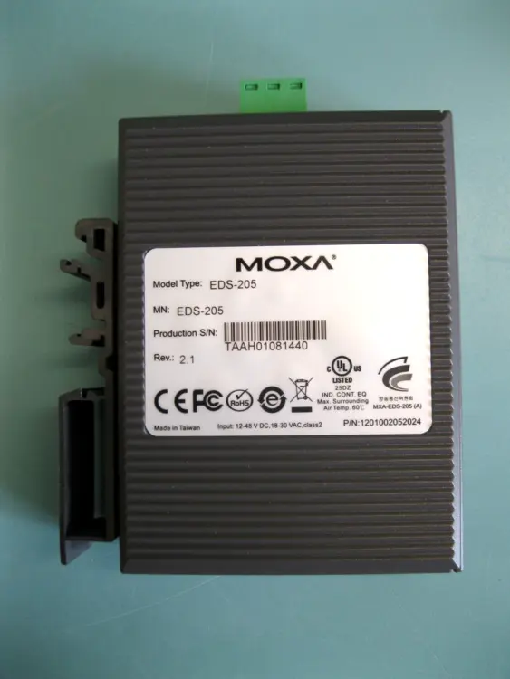 Used MOXA EDS-205 Automation Control (HMI) New Hampshire US | Bitter End Trading #1471304