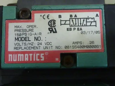 USED NUMATICS 081SS400M000061