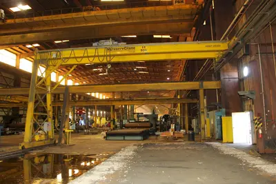 11 TON X 38' PROSERV SINGLE LEG POWERED GANTRY CRANE, NEW 2015: YOBRO #24061