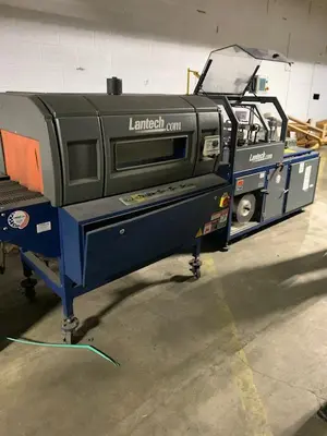 USED LANTECH SW-1000 INTERMITTENT MOTION  BELT FEED SIDE SEAL WRAPPER