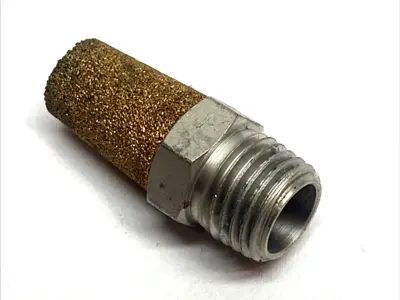 USED MILTON EXHAUST MUFFLER 1/4" NPT SINTERED BRONZE LOT OF 16