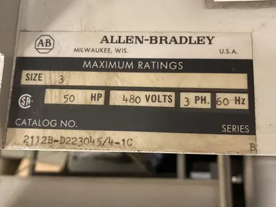 Used ALLEN-BRADLEY 2112B-D223045/4-1C Starters | Surplus Asset Holdings #1205170