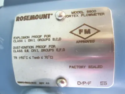 USED Rosemount 8800 DF015 SA6E1D1E5M5