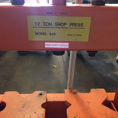12 TON SHOP PRESS