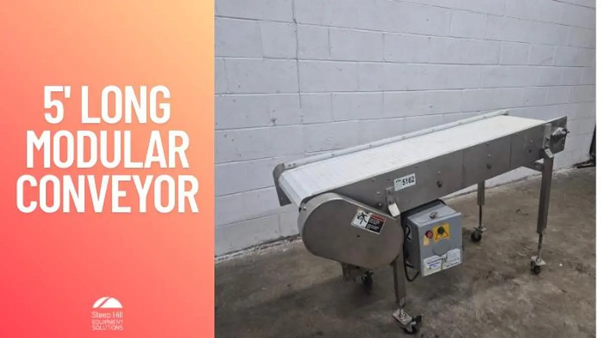 5' L Modular Belt Conveyor