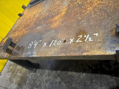 120" X 100" HEAVY DUTY STEEL LAYOUT WORK STATION TABLE: STOCK #23551