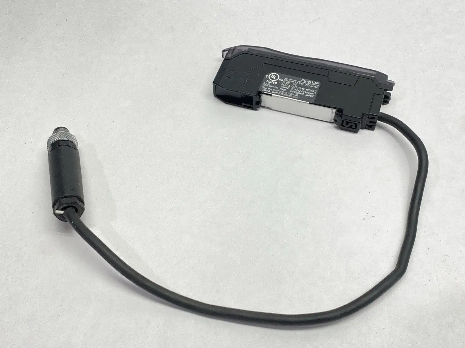 FS-N13P | Keyence  Digital Fiber Optic Sensor Fiber Amplifier Cable Type Main Unit - Used