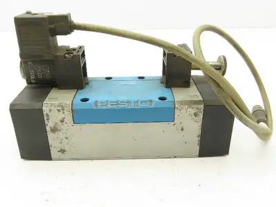 Festo MFH-5/3B-D-3-C Pneumatic Double Solenoid Valve 24VDC 5/3