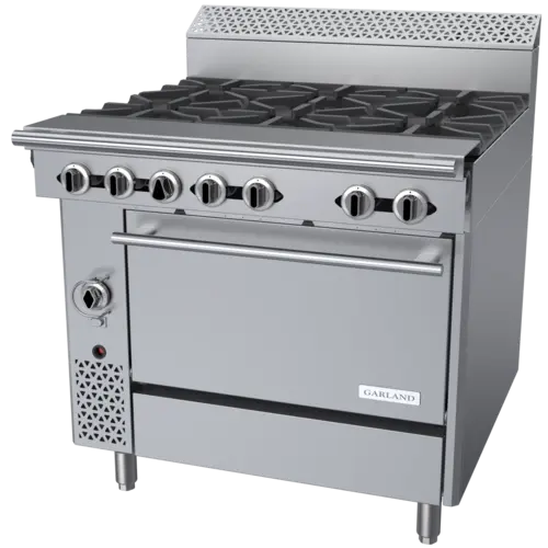 Garland C36-6C 36" 6 Burner Gas Range w/ Convection Oven, Natural Gas