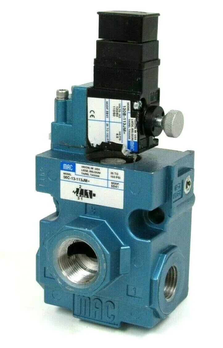 NEW MAC 56C-13-113JM SOLENOID VALVE 56C13113JM