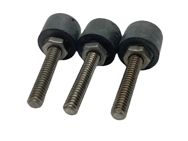 Used UNBRANDED THREADED BUMPER STEEL CORE NEOPRENE 1-1/4" LONG 1/4"-20 STUD LOT Miscellaneous MRO Michigan US | Maverick Industrial Sales #1122582