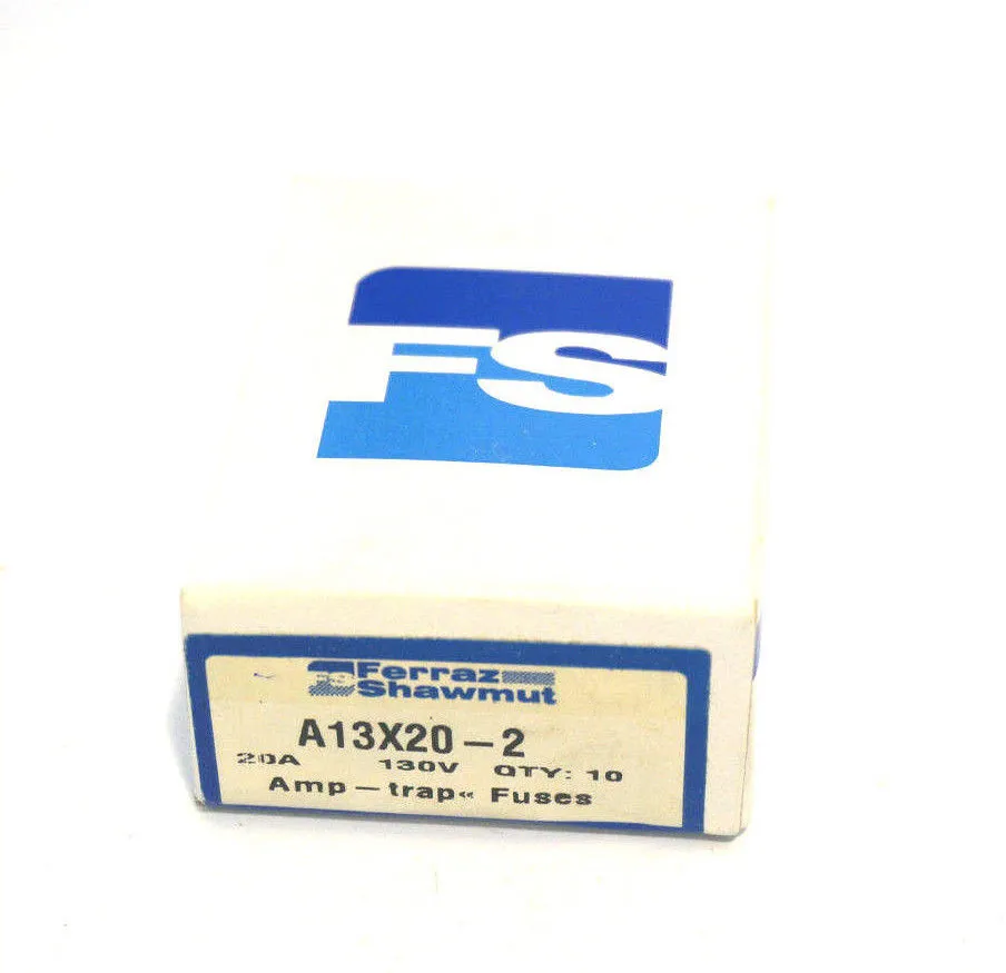 10 NEW FERRAZ SHAWMUT A13X20-2 FUSES A13X202