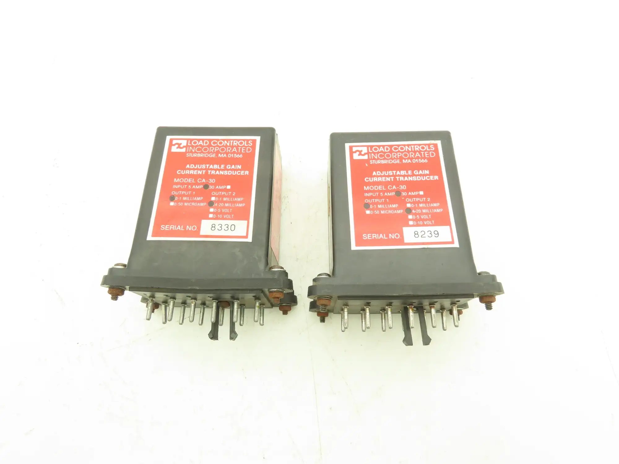 Load Controls CA-30 Adjustable Gain Current Transducer 5 Amp Lot of 2